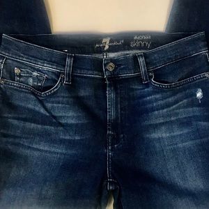 7 for all Mankind skinny ankle jeans